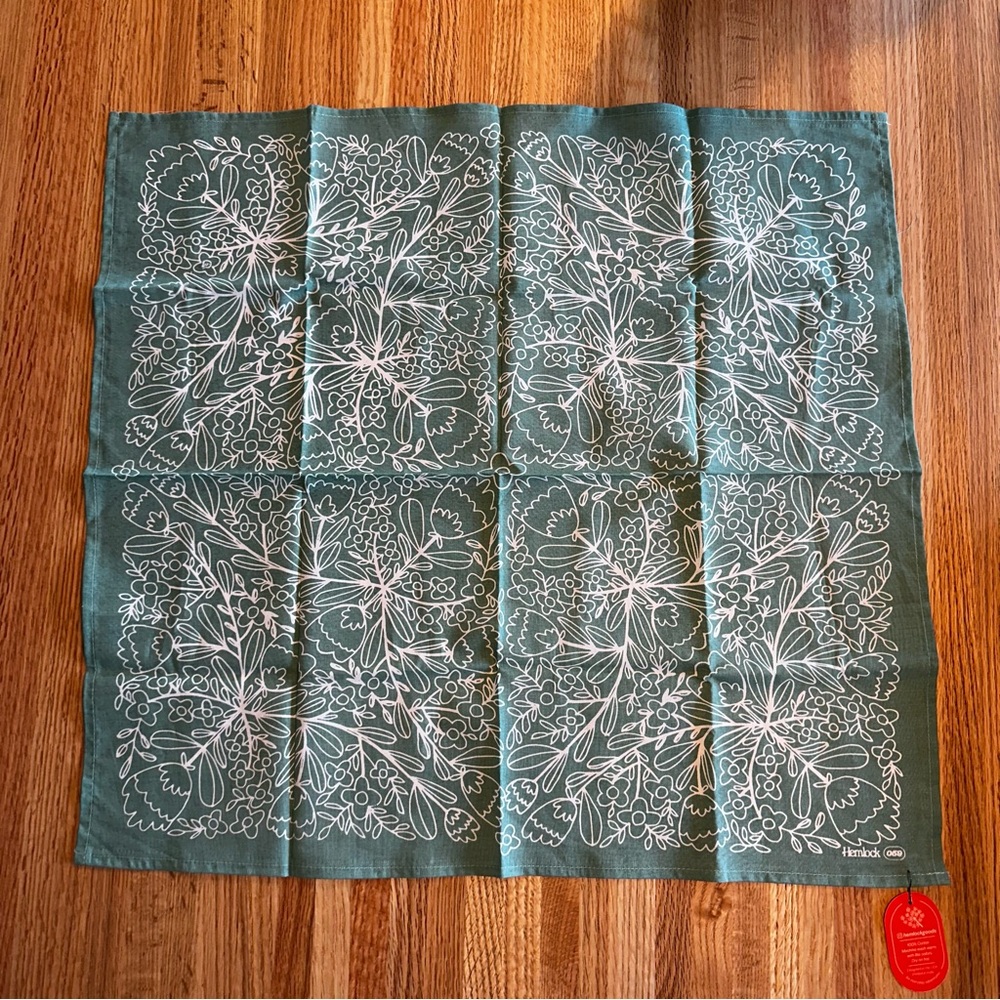 NWT Light Sage Floral Bandana Scarf